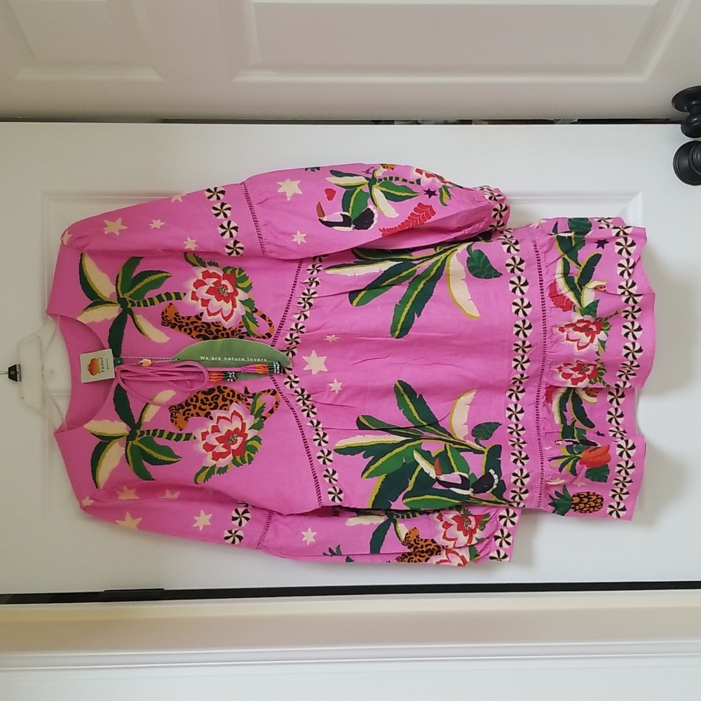 FARM Rio Pink Leopard Forest Mini Dress - Picture 4 of 10
